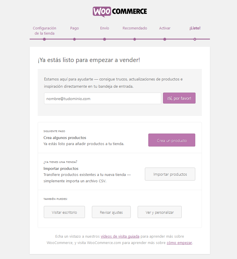 Configurar Woocomerce paso a paso